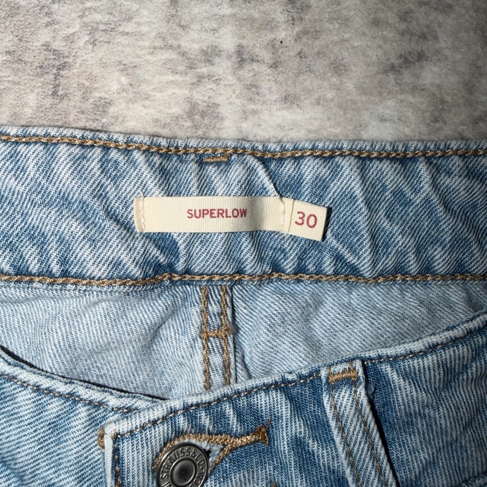 Classic Levis Super-Low wide-leg Jeans 30 - Picture 5 of 10